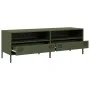 Mueble TV acero laminado en frío verde oliva 135x39x43,5 cm by , TV Furniture - Ref: Foro24-851338, Price: 133,46 €, Discount: %