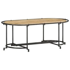 Mesa de centro madera maciza de mango rugosa 110x55x40 cm von , Couchtisch - Ref: Foro24-4013497, Preis: 88,85 €, Rabatt: %