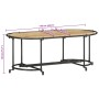 Mesa de centro madera maciza de mango rugosa 110x55x40 cm by , Coffee table - Ref: Foro24-4013497, Price: 76,18 €, Discount: %