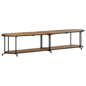 Mueble de TV madera maciza de acacia 200x42x40 cm by , CD and DVD storage - Ref: Foro24-4013495, Price: 131,27 €, Discount: %