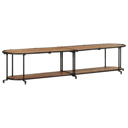 Mueble de TV madera maciza de acacia 200x42x40 cm de , Almacenamiento para CD y DVD - Ref: Foro24-4013495, Precio: 131,26 €, ...