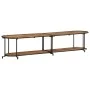 Mueble de TV madera maciza de acacia 200x42x40 cm de , Almacenamiento para CD y DVD - Ref: Foro24-4013495, Precio: 131,26 €, ...