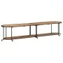 Mueble de TV madera maciza de acacia 200x42x40 cm de , Almacenamiento para CD y DVD - Ref: Foro24-4013495, Precio: 131,26 €, ...