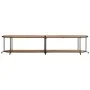Mueble de TV madera maciza de acacia 200x42x40 cm de , Almacenamiento para CD y DVD - Ref: Foro24-4013495, Precio: 131,26 €, ...