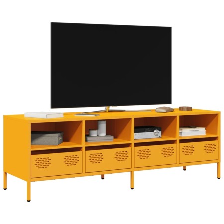 Mueble para TV acero laminado en frío amarillo 135x39x43,5 cm von , TV-Möbel - Ref: Foro24-851331, Preis: 159,87 €, Rabatt: %