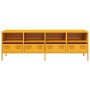 Mueble para TV acero laminado en frío amarillo 135x39x43,5 cm von , TV-Möbel - Ref: Foro24-851331, Preis: 159,87 €, Rabatt: %