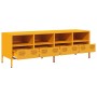 Mueble para TV acero laminado en frío amarillo 135x39x43,5 cm von , TV-Möbel - Ref: Foro24-851331, Preis: 159,87 €, Rabatt: %
