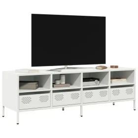Mueble para TV acero laminado en frío blanco 135x39x43,5 cm von , TV-Möbel - Ref: Foro24-851333, Preis: 116,32 €, Rabatt: %