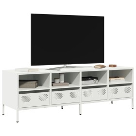 Mueble para TV acero laminado en frío blanco 135x39x43,5 cm von , TV-Möbel - Ref: Foro24-851333, Preis: 117,41 €, Rabatt: %