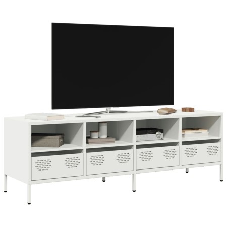 Mueble para TV acero laminado en frío blanco 135x39x43,5 cm von , TV-Möbel - Ref: Foro24-851333, Preis: 117,41 €, Rabatt: %