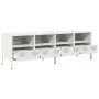 Mueble para TV acero laminado en frío blanco 135x39x43,5 cm by , TV Furniture - Ref: Foro24-851333, Price: 116,32 €, Discount: %