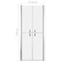 ESG frosted shower door 76x190 cm by vidaXL, shower doors - Ref: Foro24-148793, Price: 199,53 €, Discount: %