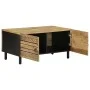 Mesa de centro madera maciza de mango rugosa negro 80x50x40 cm by , Coffee table - Ref: Foro24-4018633, Price: 97,20 €, Disco...
