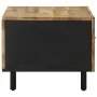 Mesa de centro madera maciza de mango rugosa negro 80x50x40 cm by , Coffee table - Ref: Foro24-4018633, Price: 97,20 €, Disco...