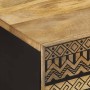 Mesa de centro madera maciza de mango rugosa negro 80x50x40 cm de , Mesas de centro - Ref: Foro24-4018633, Precio: 98,41 €, D...