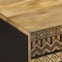 Mesa de centro madera maciza de mango rugosa negro 80x50x40 cm by , Coffee table - Ref: Foro24-4018633, Price: 97,20 €, Disco...