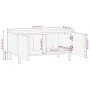 Mesa de centro madera maciza de mango rugosa negro 80x50x40 cm by , Coffee table - Ref: Foro24-4018633, Price: 97,20 €, Disco...