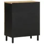 Aparador de madera maciza de mango rugosa 60x33,5x75 cm de , Taquillas y armarios de almacenamiento - Ref: Foro24-4018631, Pr...