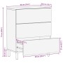 Aparador de madera maciza de mango rugosa 60x33,5x75 cm von , Schließfächer und Lagerschränke - Ref: Foro24-4018631, Preis: 1...
