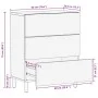 Aparador de madera maciza de mango rugosa 60x33,5x75 cm de , Taquillas y armarios de almacenamiento - Ref: Foro24-4018631, Pr...