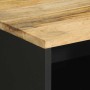 Mesita de noche madera maciza de mango rugosa negro 50x33x62 cm by , Nightstands - Ref: Foro24-4018638, Price: 95,64 €, Disco...