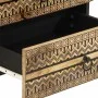 Mesita de noche madera maciza de mango rugosa negro 50x33x62 cm de , Mesitas de noche - Ref: Foro24-4018638, Precio: 94,13 €,...