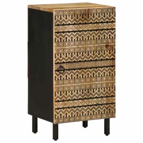 Aparador de madera maciza de mango rugosa 40x33,5x75 cm von , CD- und DVD-Speicher - Ref: Foro24-4018652, Preis: 92,77 €, Rab...
