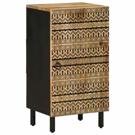 Aparador de madera maciza de mango rugosa 40x33,5x75 cm by , CD and DVD storage - Ref: Foro24-4018652, Price: 83,94 €, Discou...