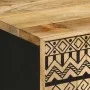 Aparador de madera maciza de mango rugosa 40x33,5x75 cm by , CD and DVD storage - Ref: Foro24-4018652, Price: 83,94 €, Discou...