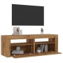 Mueble de TV luces LED madera roble artisan 120x35x40 cm von , TV-Möbel - Ref: Foro24-856314, Preis: 83,03 €, Rabatt: %
