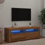 Mueble de TV luces LED madera roble artisan 120x35x40 cm von , TV-Möbel - Ref: Foro24-856314, Preis: 83,03 €, Rabatt: %