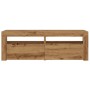 Mueble de TV luces LED madera roble artisan 120x35x40 cm von , TV-Möbel - Ref: Foro24-856314, Preis: 83,03 €, Rabatt: %