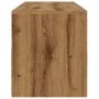 Mueble de TV luces LED madera roble artisan 120x35x40 cm by , TV Furniture - Ref: Foro24-856314, Price: 89,42 €, Discount: %