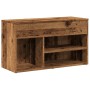 Banco zapatero madera de ingeniería negro 80x30x45 cm by , Shoe racks and shoe organizers - Ref: Foro24-856756, Price: 69,13 ...