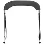 Toldo Bimini de 2 arcos gris antracita 180x150x110 cm de vidaXL, Cubiertas para almacenamiento de barcas - Ref: Foro24-93131,...