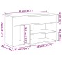 Banco zapatero madera de ingeniería negro 80x30x45 cm by , Shoe racks and shoe organizers - Ref: Foro24-856756, Price: 69,13 ...