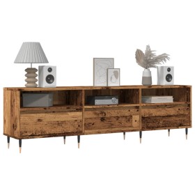 Mueble de TV madera ingeniería madera envejecida 150x30x44,5 cm de , Muebles TV - Ref: Foro24-857185, Precio: 101,24 €, Descu...
