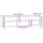 Mueble de TV madera ingeniería madera envejecida 150x30x44,5 cm de , Muebles TV - Ref: Foro24-857185, Precio: 101,24 €, Descu...