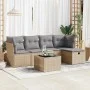 Juego de sofás jardín con cojines 6 pzas ratán sintético beige von , Gartensets - Ref: Foro24-3325275, Preis: 353,93 €, Rabat...