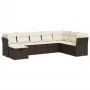 Set sofás de jardín 8 piezas y cojines ratán sintético marrón by , Garden sets - Ref: Foro24-3325339, Price: 528,12 €, Discou...