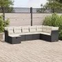 Set de sofás de jardín y cojines 8 piezas ratán sintético negro by , Garden sets - Ref: Foro24-3325332, Price: 467,37 €, Disc...