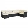 Set de sofás de jardín y cojines 8 piezas ratán sintético negro by , Garden sets - Ref: Foro24-3325332, Price: 467,37 €, Disc...