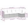 Set de muebles de jardín 5 pzas y cojines ratán sintético negro by , Garden sets - Ref: Foro24-3325261, Price: 335,84 €, Disc...