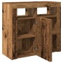 Aparador con luces LED madera ingeniería envejecida 80x35x75 cm by , Sideboards - Ref: Foro24-856361, Price: 95,07 €, Discoun...