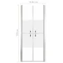 ESG Duschtür halbmatt 81x190 cm von vidaXL, Duschtüren - Ref: Foro24-148787, Preis: 174,17 €, Rabatt: %