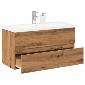 Mueble con lavabo integrado roble artesanal 101x39,5x49 cm by , bathroom vanities - Ref: Foro24-3328928, Price: 314,20 €, Dis...