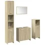 Juego de muebles de baño 4 pzas contrachapada roble Sonoma von , Badezimmermöbel - Ref: Foro24-3324968, Preis: 156,31 €, Raba...