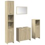 Juego de muebles de baño 4 pzas contrachapada roble Sonoma by , Bathroom furniture - Ref: Foro24-3324968, Price: 158,79 €, Di...