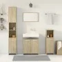 Juego de muebles de baño 4 pzas contrachapada roble Sonoma von , Badezimmermöbel - Ref: Foro24-3324968, Preis: 156,31 €, Raba...