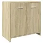 Juego de muebles de baño 4 pzas contrachapada roble Sonoma von , Badezimmermöbel - Ref: Foro24-3324968, Preis: 156,31 €, Raba...